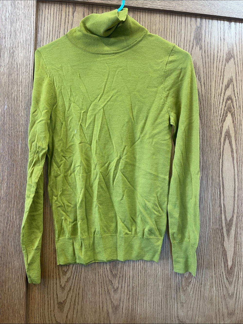 J. Crew Men's Bright Lime Turtleneck Sweater